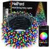 HeiPard Stringa di Luci LED RGB Smart 30m, 300 LED con Cambio Colori, App & Telecomando, Interno & Esterno IP44, Controllo Vocale & Musicale per Natale, Feste & Decorazioni