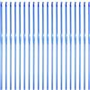 QUARKZMAN Uncinetto in Alluminio 2,5mm Aghi Ferri Maglia Ferri da Uncinetto per Filati Fai Da Te Filato Artigianale, Blu, 20pz