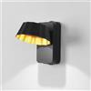 KAWELL 10W Moderna Applique da Parete LED Lampada da Muro Interno Esterno | Impermeabile IP65, 180 ° Girevole, per Camera da Letto Soggiorno Corridoio Ingresso Balcone