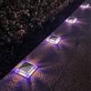 Lacasa Luci Solari Giardino, 4 Pezzi 30LM LED Lampada Solare da Esterno IP68 Impermeabile Luci per Sentieri Auto On/Off Luce Solare per Ponte Passo Scale, Colori Misti (Bianco Caldo 2700K + Luce Blu)