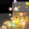 Aubess Ghirlanda luminosa colorata per camera delle ragazze, 2 m, 20 LED, per interni e giardino, decorazione per soggiorno, regalo per donne e ragazze