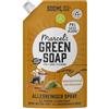 Marcel's Green Soap - Ricarica Spray Multiuso Sandalo & Cardamomo - Spray detergente - Risparmia il 76% di plastica - Ecologico - Vegano - Biodegradabile al 99% - 500 ML