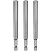 QUARKZMAN 3pz H8,0 Chiavi a Brugola per Punte da Trapano 8mm Punte Metriche Piane 1/4 Attacco Esagonale 110mm (4,3) Punta Cacciavite Esagonali Magnetico Lungo Industriale per Viti