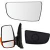 Mingke Vetro Specchio Retrovisore Lato Sinistro per Ford Transit MK8 2014-2023