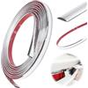 Issimober Modanature decorative cromate, autoadesive, 6 mm x 5 m, autoadesive, universali, cromate per auto, carrozzeria, finestre, decorazione esterna