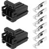 ECSiNG 2x Connettore Maschio Multi-blocco Fili A 3 Fili Con Terminali 73153-96BK 174921-2 Compatibile Con Har-ley Davidson