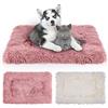 MICOOYO 2 materassi per cani e gatti, in pile, lavabile, per cani di piccola taglia, gatti, cuccioli (rosa, bianco, 69 x 52 cm)