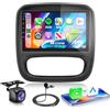 VECHTEL 8 CORE 6G+128G Autoradio Android 15 per Opel Vivaro B/Renault Trafic/FIAT Talento/Nissan NV300, 9'' IPS Schermo Tactile co Carplay Android Auto senza Fili DSP GPS Wi-Fi Bluetooth FM RDS Camera