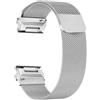 ZoRoll Cinturino QuickFit 20mm Compatibile con Garmin Fenix 8 43mm/7S Pro Solar/7S/6S/6S Pro/5S, Metallo Cinturino in Acciaio Inossidabile Intrecciato a Rete per Garmin Descent Mk3S/Mk2S - Argento(L)