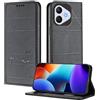XINYEXIN Custodia in Pelle per Honor 400 Lite | Nero, Cover a Libro, Portafoglio, Blocco RFID, Slot per Carte, Chiusura Magnetica, Supporto, Antiurto