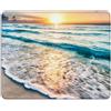 AOKSUNOVA Tappetino per mouse piccolo con motivo Mouse Pad 21 x 26 cm spiaggia tramonto