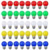 V-TOO Lampadine Colorate LED E27 Edison 3W equivalenti a 30W AC 220V-240V per Casa Matrimoni Halloween Christmas Party Bar Atmosfera e Illuminazione Lampadine Led a Colori - Confezione da 40