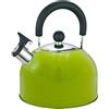 BS Bollitore a fischio leggero in acciaio inox da 2,5 l, colore: verde