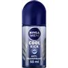 NIVEA (BEIERSDORF SpA) Nivea Men Cool Kick Deodorante Roll-on 150 ml, Deodorante uomo antitraspirante 48h