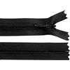 cyclingcolors 2x Cerniera invisibile N°3 60 cm - chiusura lampo in poliestere con cursore, estremità aperta, per cucito sartoria abbigliamento giacche cappotti - nero