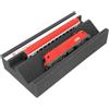 Feldherr Culla Scala Ho con Albero di Manutenzione 360x175x70 mm - Striscia Magnetica, Schiuma PU, Supporto angolare 60x40 mm - Officina modellismo Ferroviario PRO