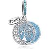 FGT Ciondolo scintillante a forma di albero genealogico, compatibile con braccialetti Pandora Moments in, Misura unica, Rame, Nessuna pietra preziosa
