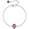 Marvel Braccialetto di Spider-Man in Argento Sterling con Testa di Spider-Man e Allungatore regolabile per Bambine