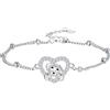 Arrebol Bracciale Donna Argento Sterling 925 Ciondolo con Motivo Animale,Regalo per Donne Moglie Madri Figlia - Regolabile [16+4cm]