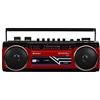 SANSUI Lettore di cassette radio Bluetooth Scheda USB/SD Riproduzione MP3 SCR...