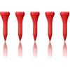 Zivisk Tee Golf Legno 38mm, 100 Pezzida Tee da Golf in bambù (Rosso)