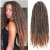 XIIMENALU Trecce per capelli Marley Twist Afro Kinky Curly Cuban Twist Trecce per capelli Marley Twist Trecce all'uncinetto Trecce sintetiche intrecciate senegalesi per capelli Extension per capelli