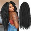 XIIMENALU Trecce per capelli Marley Twist Afro Kinky Curly Cuban Twist Trecce per capelli Marley Twists Trecce all'uncinetto Trecce sintetiche intrecciate senegalesi per capelli Extension per capelli