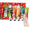 MagiSel Crema Mani Set Natale, Mini Crema Mani Regali Donna Set, 5 Pcs Crema-Nutriente per le Mani per Donna e Uomo, Ripara & Non Unge, Idee Regalo Compleanno Originali, per Natale ed Valentino