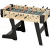 SPORTNOW Calcio Balilla Pieghevole con Impugnature Antiscivolo, 2 Palline e Segnapunti, Verde e color Legno | Aosom Italy