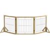 PawHut Cancellino per Cani Pieghevole con 3 Pannelli e Piedini Triangolari, 210x70 cm, Legno Naturale | Aosom Italy