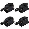 UTMACH 4 Pcs Ugello Tergicristallo Universale Ugelli Lavavetri Parabrezza Anteriore Ugelli Spruzzatori Lavavetri Auto Ugello di Spruzzo Parabrezza Per Bracci Tergicristalli da 8 mm 9 mm