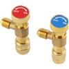 ZDETGU Adattatore di Sicurezza per Refrigerante R22 R410A /4 SAE Valvola Liquida per Ricarica Condizionata Compatibile con Sistemi di Condizionamento E Manutenzione Strumenti per Fluido Refrigerante