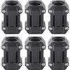 AOWINHIT Protezione del Blocco Paraurti della Protezione Moto del Motore 22 25 28 Mm di Upgrade di Aspetto Deluxe Nero