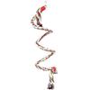 Fdit 1.6 metri pappagallo bungee altalena a spirale in piedi giocattoli con corda campana pertica di cotone uccelli forniture per grande medio piccoli pappagalli