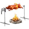 VEVOR Griglia per Arrosto da Barbecue da 1422,4 mm, AC 220-240 V, Set Griglia per Girarrosto Elettrico a 8 Stadi con Capacità di Carico di 60 kg, Motore da 38 W, per Feste, Riunione di Famiglia
