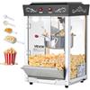 VEVOR Macchina per Popcorn, Bollitore in Acciaio Inox da 0,2 kg, 800 W, 48 Tazze per Dose, Stile Cinema, con Controllo a 2 Pulsanti, con Parete in Vetro, 1 Misurino, 3 Cucchiai, Nero