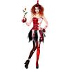 W WIDMANN MILANO Party Fashion - costume arlecchino horror, abito, clown assassino, Halloween, costumi in maschera