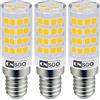CNSGO Lampadine LED Mais E14 Bianca Calda 3000K, Non Dimmerabile, 4W Equivalente a Alogena 40W, 440 Lumen, Lampadina Risparmio Energetico AC 230V Senza sfarfallio, Angolo Del Fascio 360°, Pezzi 3