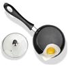 Refein Mini Padella Antiaderente 12cm, Padella Pancake Induzione per Omelette e Uova Fritte con Coperchio in Vetro Portatile per Campeggio Induzione e Cucina a Gas, Manico Resistente al Calore