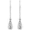 Tuscany Silver Orecchini a goccia taglio diamante da donna in argento sterling
