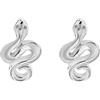 Tuscany Silver Orecchini a lobo in argento sterling a forma di serpente per donna