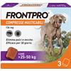 FRONTPRO Compresse Masticabili Per Cani Contro Pulci E Zecche 25-50Kg 3 COMPRESSE