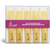 Dilwe Ance di bambù per Sassofono 10 Pezzi 2.5 Ance per Sax Tenore in Sib Sassofono Accessori