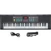 SEAFRONT Mini Piano Electrico, Tastiera Pianoforte 61 Tasti Tastiera Pianoforte Tastiera Elettronica Portatile Strumento Musicale 61 Key Piano Keyboard per Principianti Bambini Nero Pianola