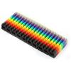 Fafeicy Marcatori per Fili, Etichette per Numeri di Fili, Marcatori per Cavi Colorati con Marcatori per Numerazione Fili, con Design a Clip, Lavorazione Fine e Dimensioni Precise(100PCS KCM-4MM 4 square)