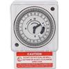 Buachois Interruttore Timer, AC220V 24H Timer Meccanico Analogico Manuale Controller Automatico Interruttore Orario Timer Controller Per Cucina Bagno Giardino