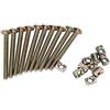 Walfront 10Pcs Bulloni Per Mobili, M6 In Acciaio Viti per Montaggio Lettino Pali, Connettore di Fissaggio del Connettore Bullone Inserti Filettati A Vite(60mm / 2.4in)