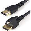 StarTech Cavo HDMI 2.0 con Vite di Bloccaggio da 2m, 4K 60Hz, HDR, M/M