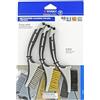 Tivoly xt20252580205 mini-brosses a mano miste per pulizia/rimozione, Grigio, Set di 3 pezzi