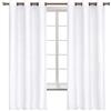 BGment Tende bianche lunghe 160 cm per camera da letto, oscuranti termicamente isolate con occhielli, set di 2 pannelli, 107 x 160 cm, bianco puro